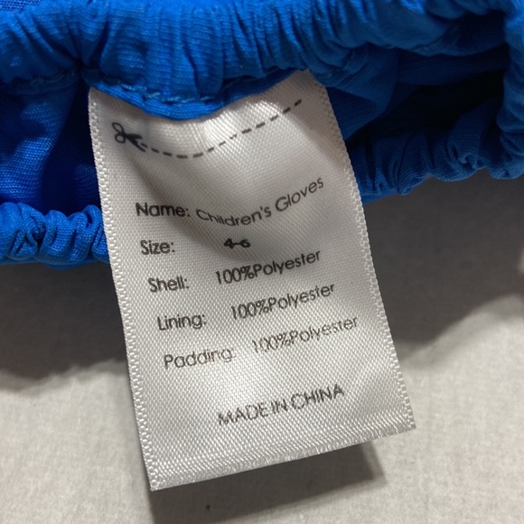 Children’s Winter Glove Blue Long Size 4-6 - Picture 4 of 6